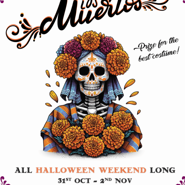 Day of the Dead event flyer at La Casita Cayman